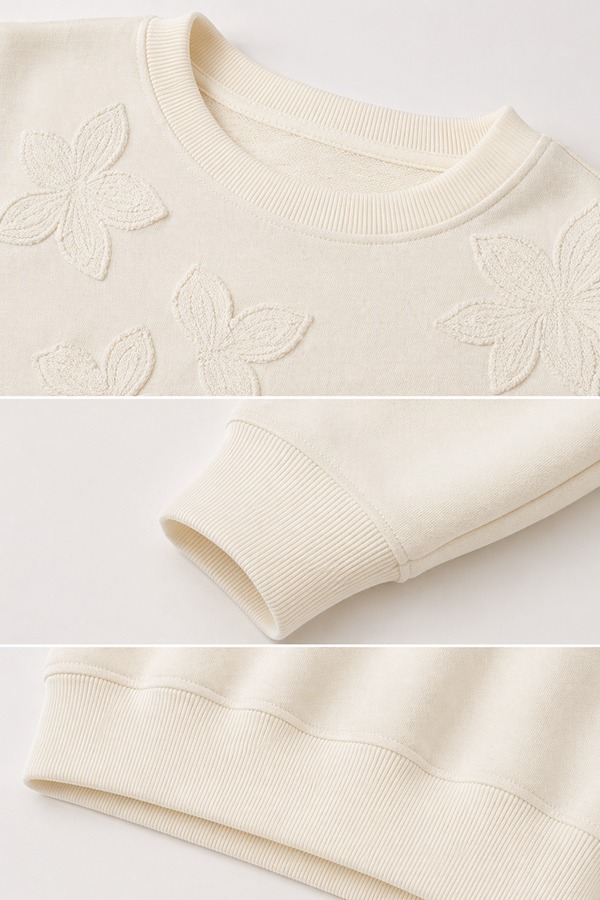 Appliqué Sweatshirts details