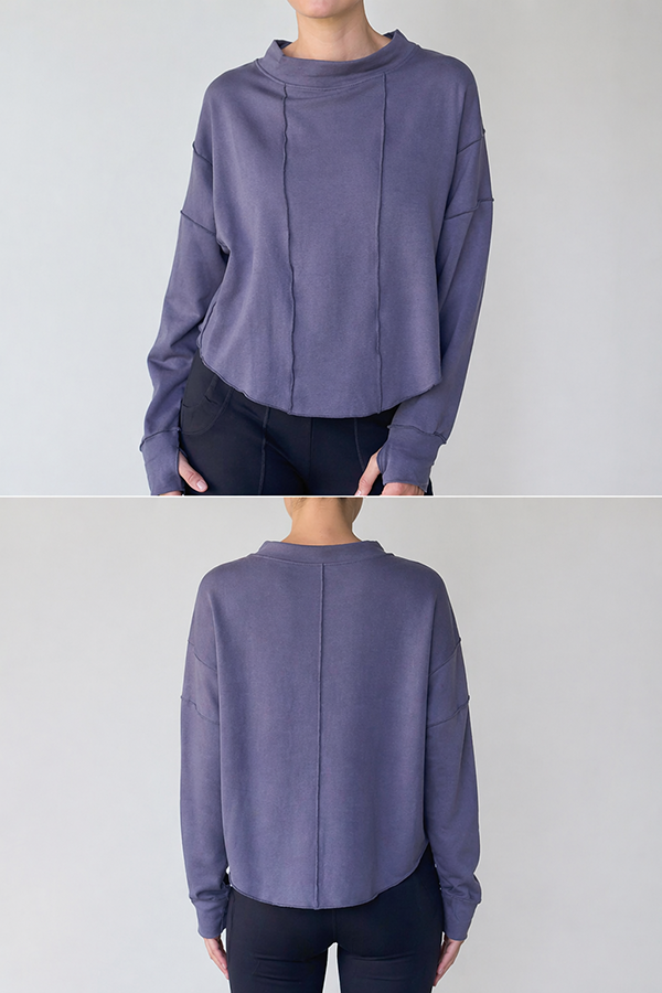 Bamboo Fabric Sweatshirts front back