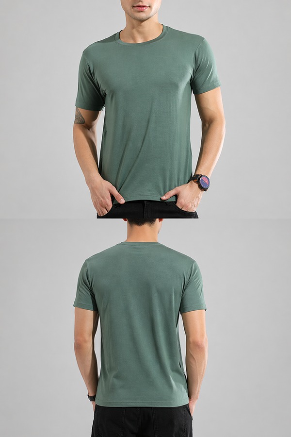 Bamboo Fabric T-Shirts front back