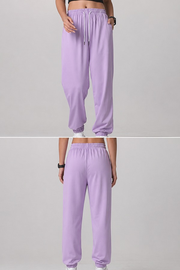Basic Cuffed Joggers front back