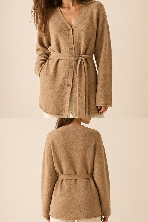 Belted Cardigans front back