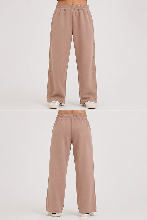 Brushed Fleece Sweatpants front back