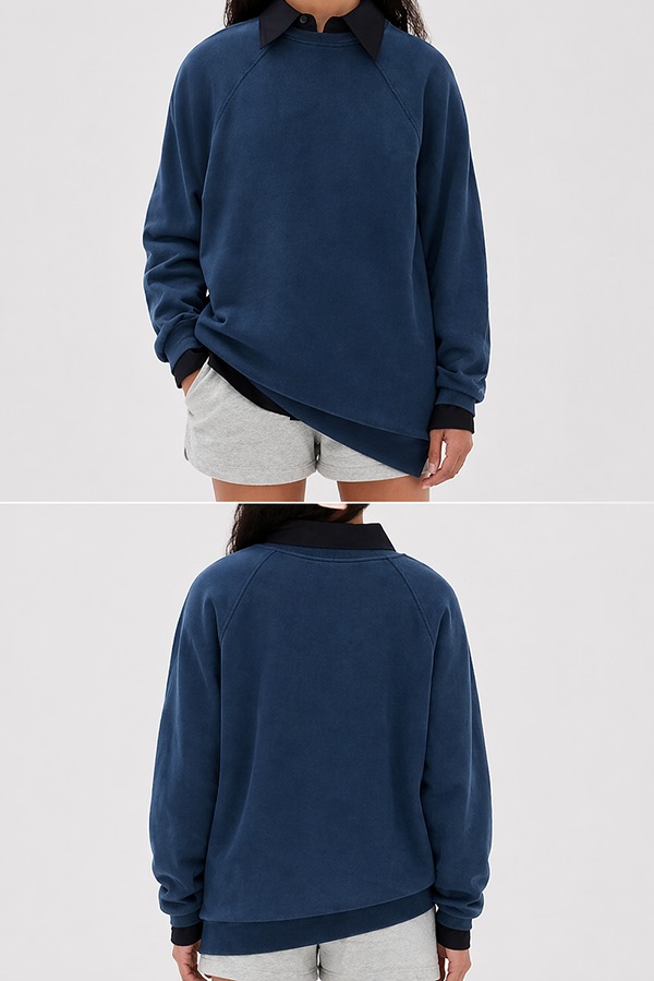 Brushed Fleece Sweatshirts front back