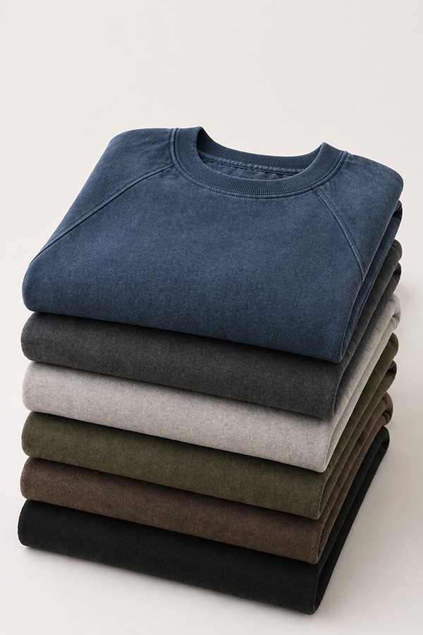 Brushed Fleece Sweatshirts types colors