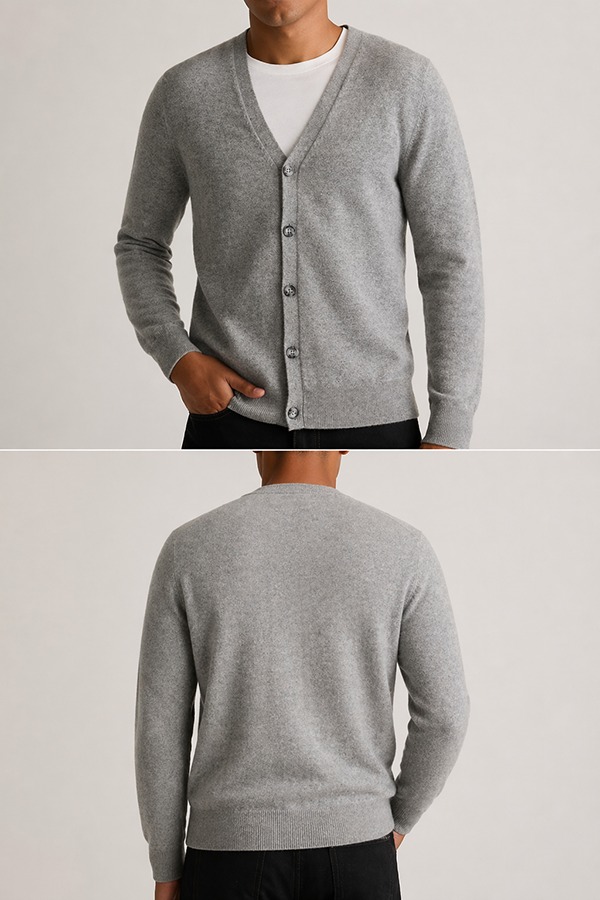 Button-Up Cardigans wear front back