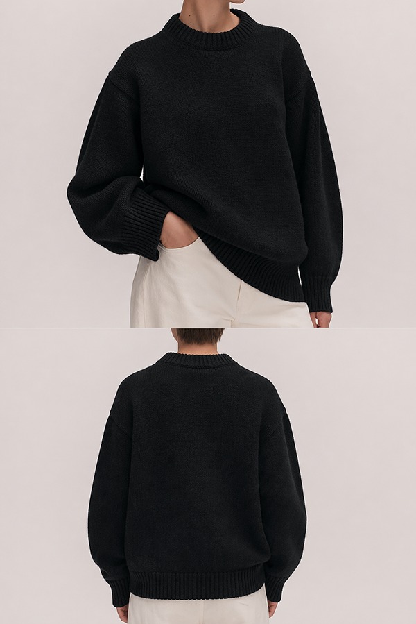 Chunky Heavy Gauge Sweaters front back