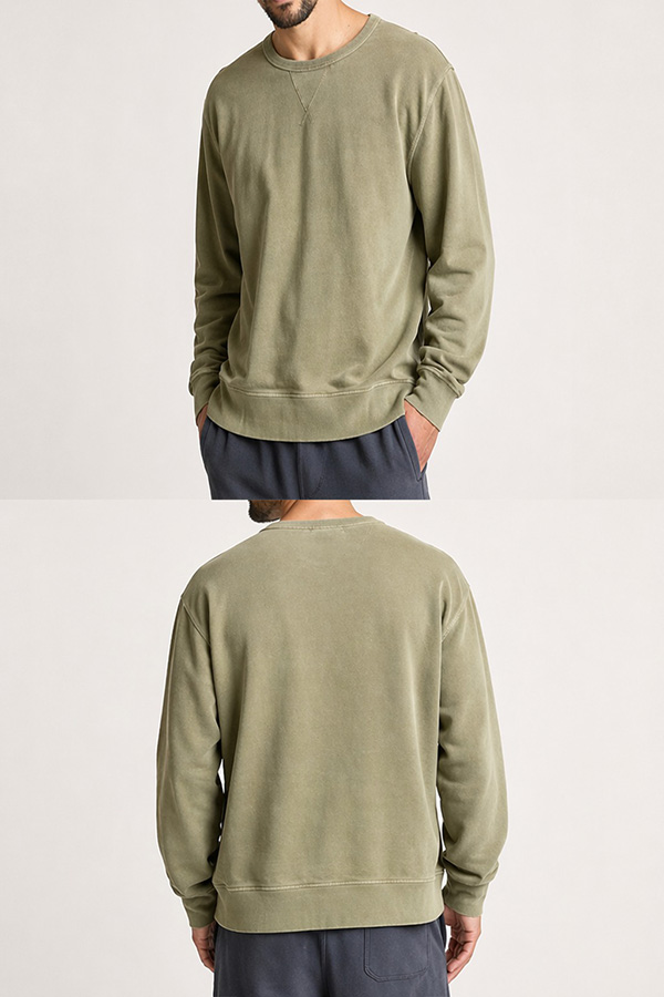 Classic Crewneck Sweatshirts front back