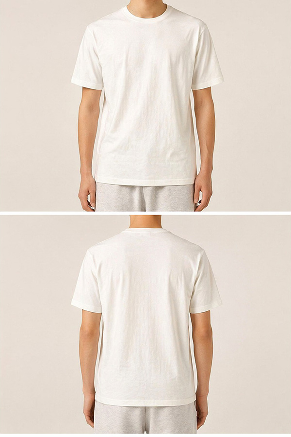Cotton T-Shirts front back