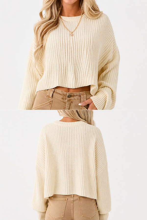 Cropped Sweaters front back