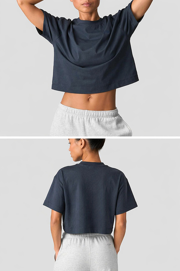 Cropped T-Shirts front back