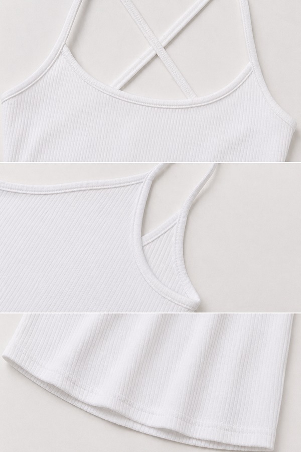 Cross-Back Open-Back Tanks details