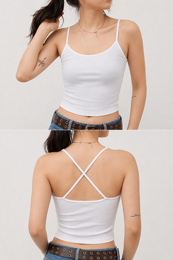 Cross-Back Open-Back Tanks front back