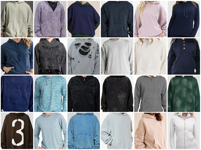 Custom Hoodie Manufacturing all types
