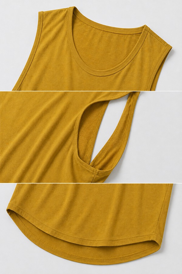 Deep Cut Armhole Tanks details