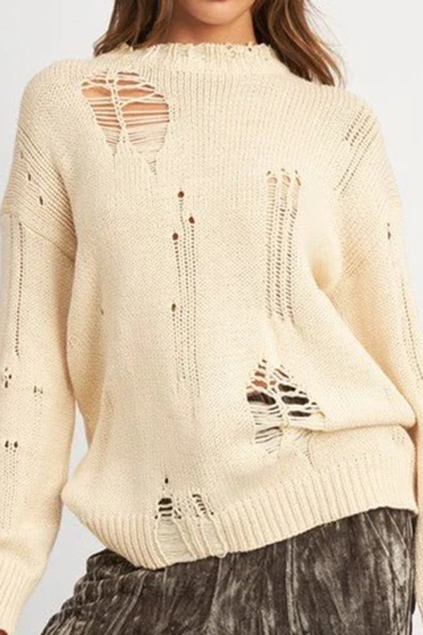 Distressed Knit Sweaters