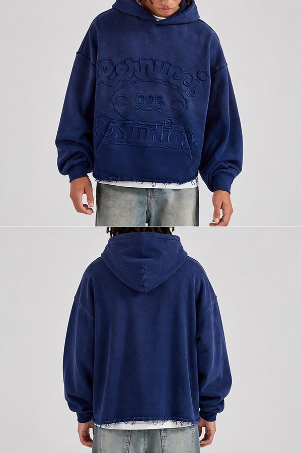 Embroidered Hoodies front back