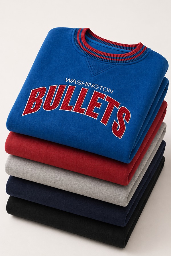 Embroidered Sweatshirts types colors