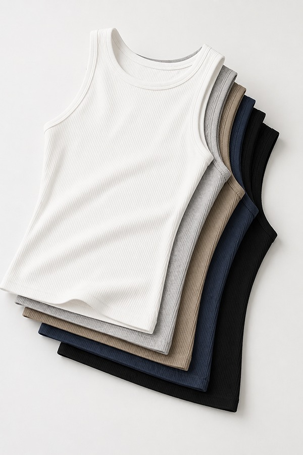 Fitted Slim Tank Tops types colors