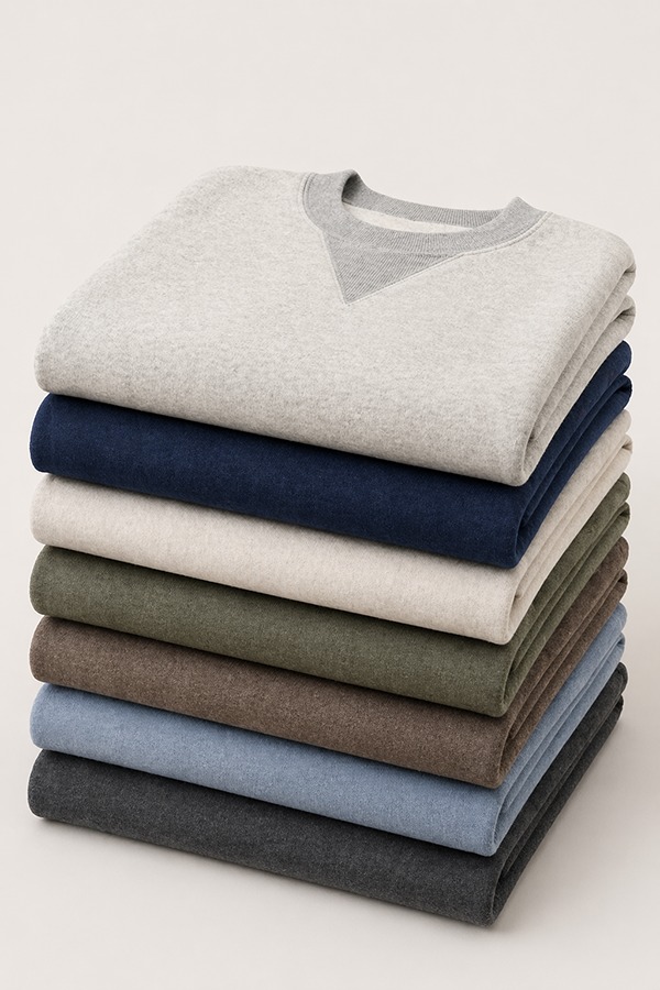 French Terry Sweatshirts types colors