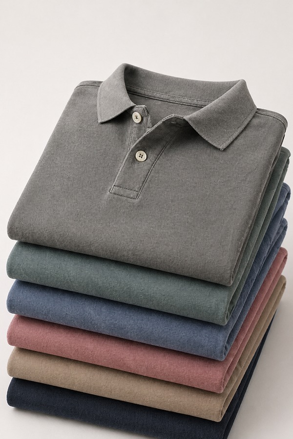 Garment-Dyed Polo Shirts types colors