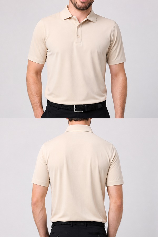 Golf Polo Shirts front back
