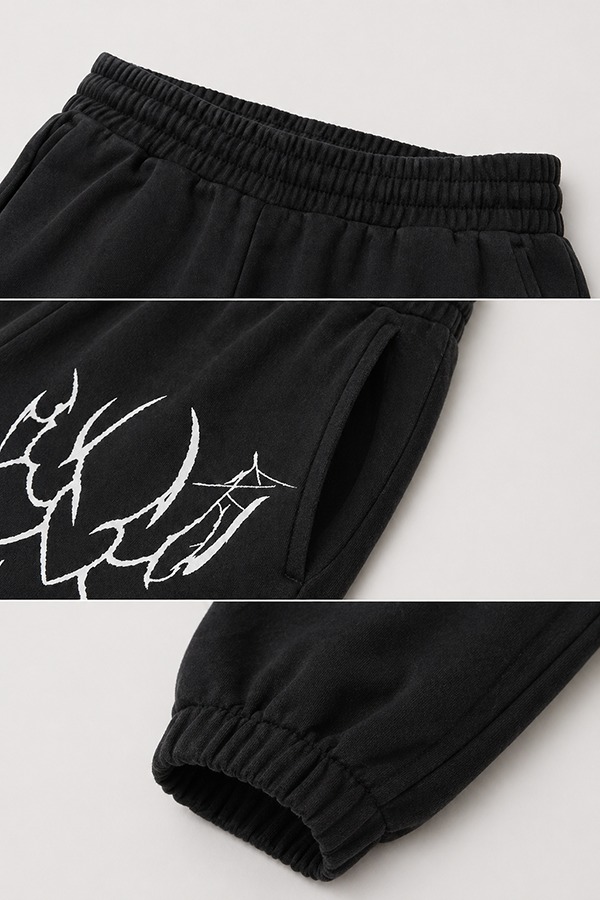 Graphic Joggers details