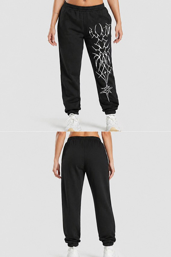 Graphic Joggers front back