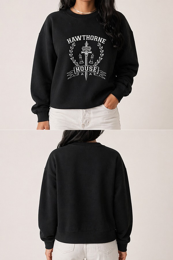 Heat Transfer Sweatshirts front back