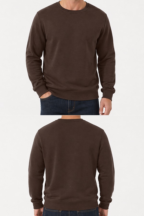 Heavyweight Fleece Sweatshirts front back