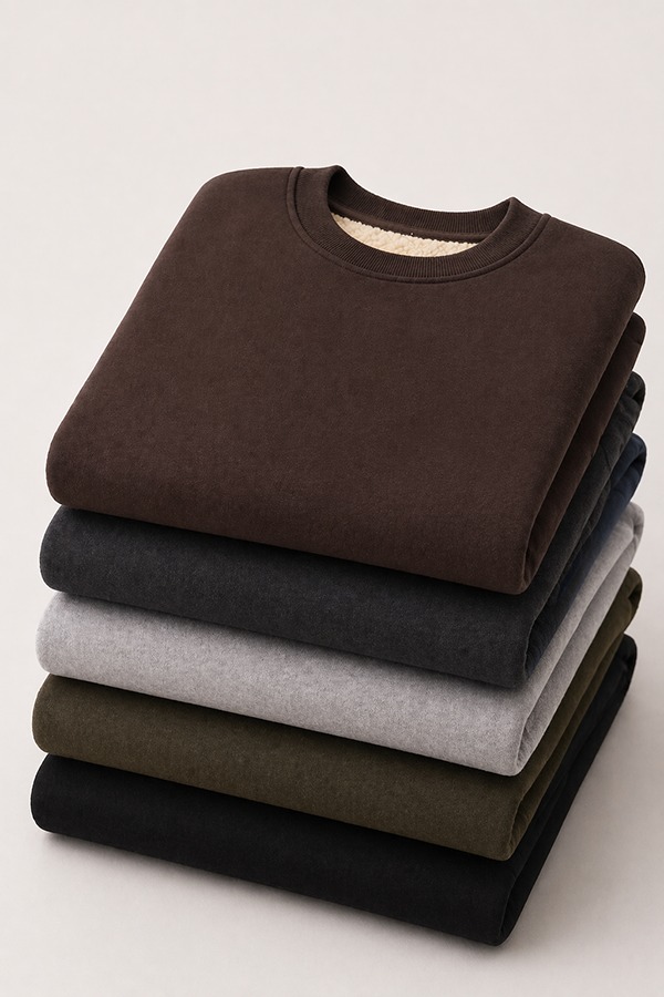 Heavyweight Fleece Sweatshirts types colors
