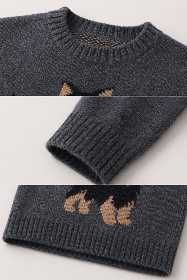 Intarsia Knit Sweaters details