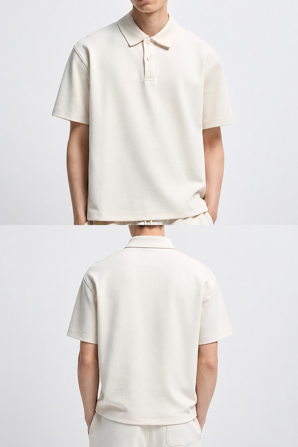 Interlock Polo Shirts front back