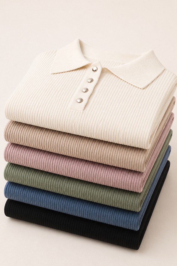 Knitted Polo Shirts types colors
