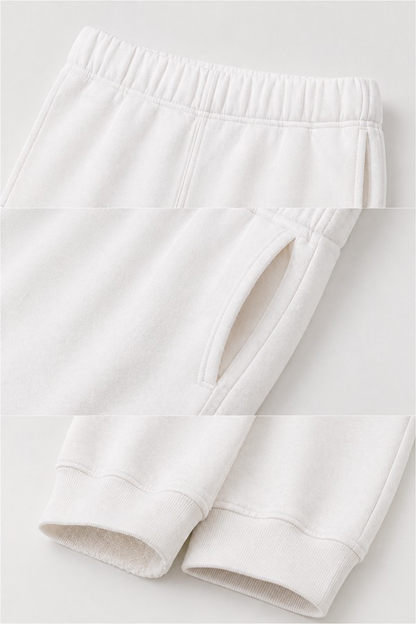 Lightweight French Terry Sweatpants details