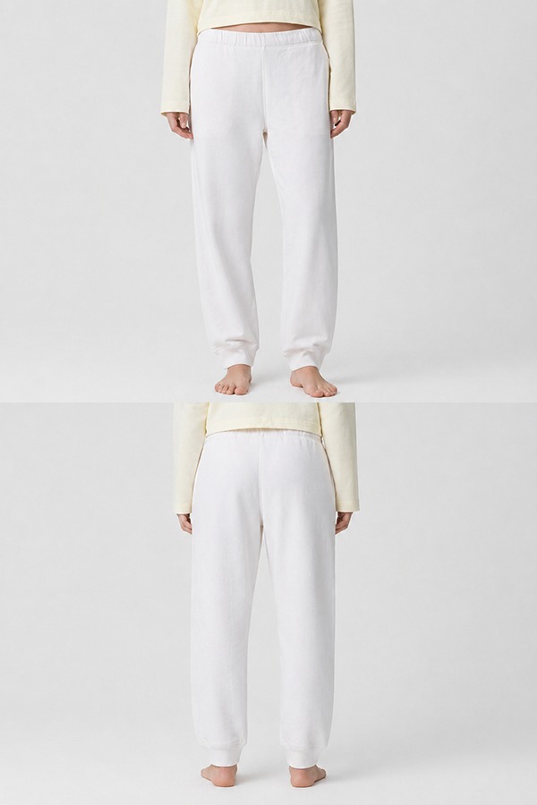 Lightweight French Terry Sweatpants front back