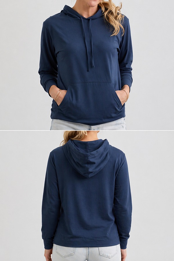 Lightweight Hoodies front back