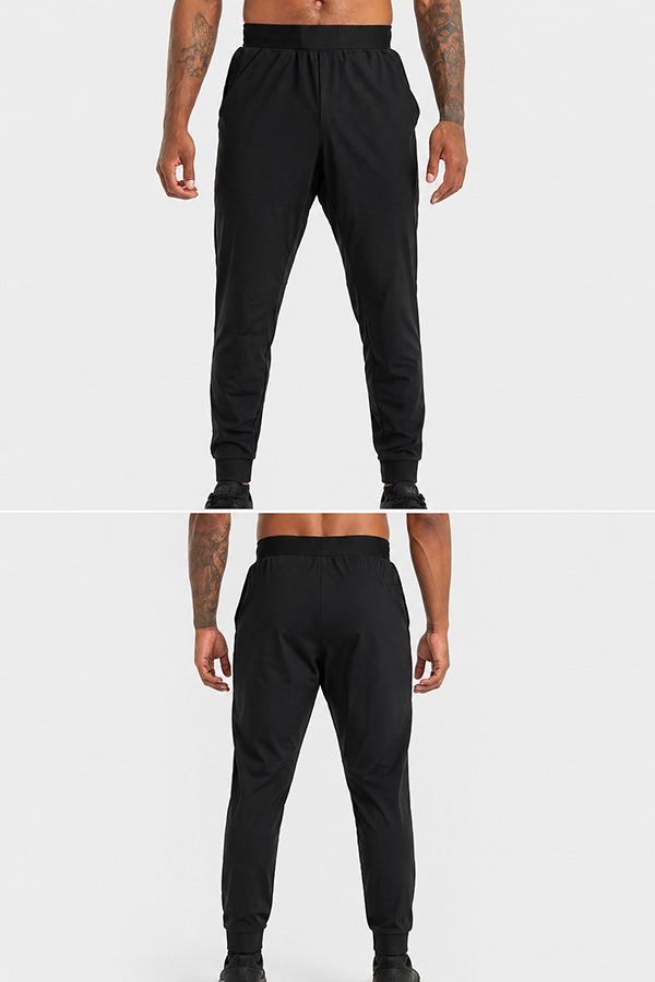 Lightweight Stretch Performance Joggers front back