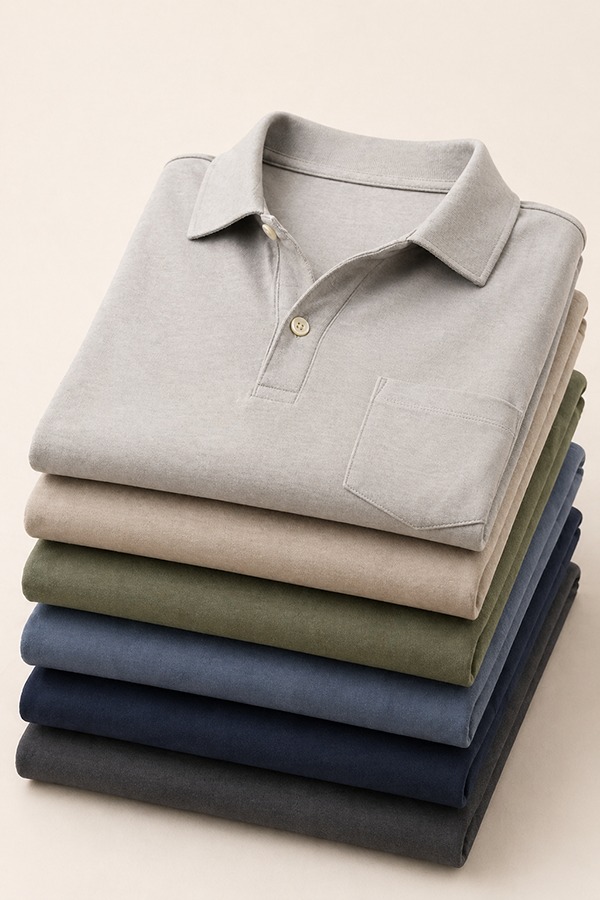Long Sleeve Polo Shirts types colors