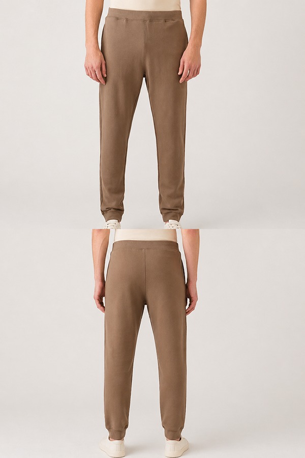 Loopback Cotton Sweatpants front back
