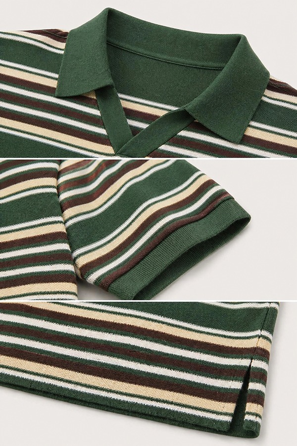Mercerized Cotton Polo Shirts details