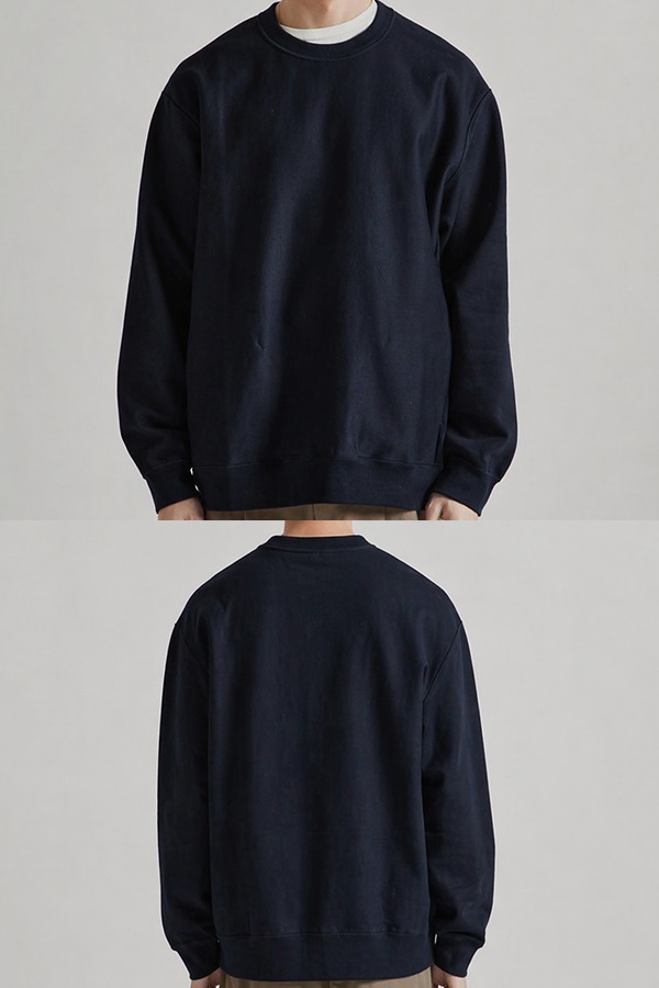 Mercerized Cotton Sweatshirts front back