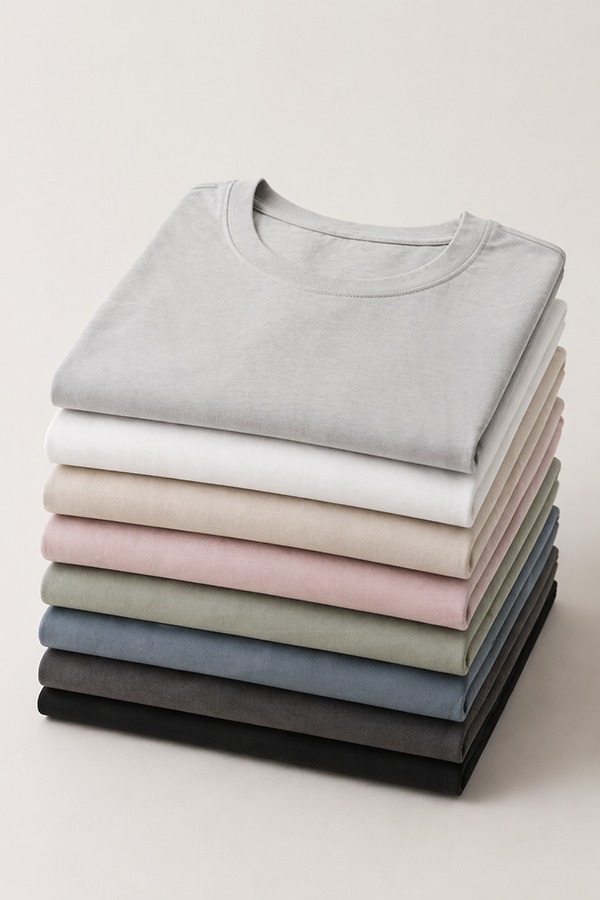 Mercerized Cotton T-Shirts types colors