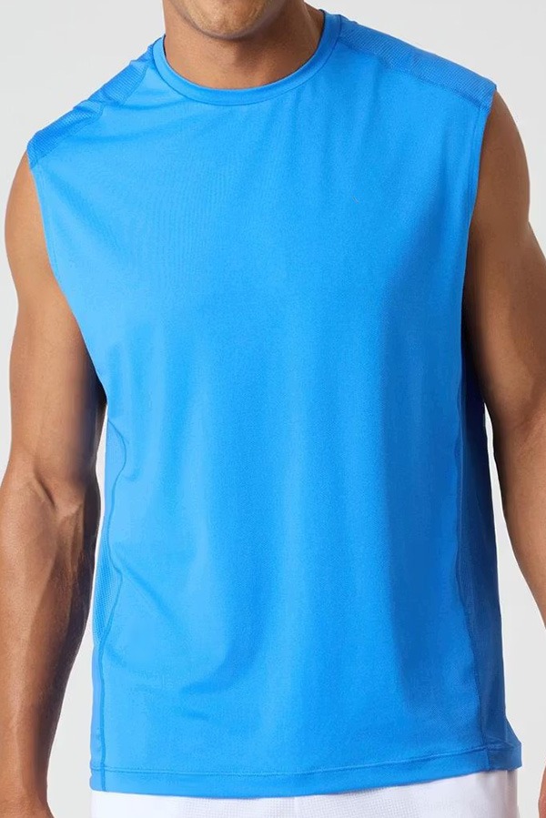 Mesh Panel Tank Tops