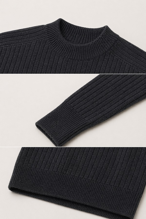 Mock Neck Sweaters details