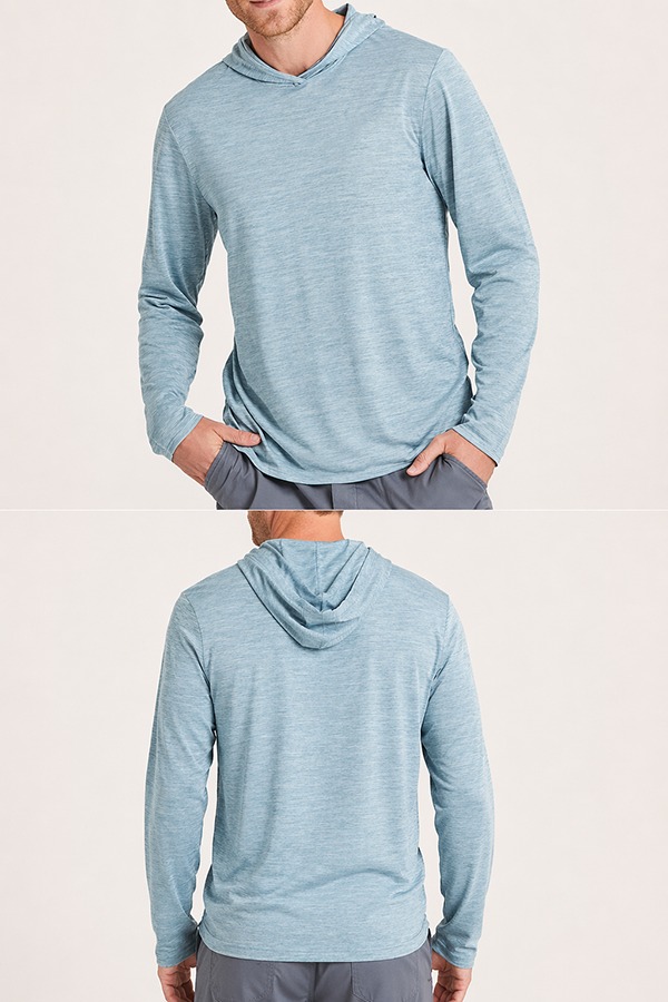 Moisture-Wicking Hoodies front back