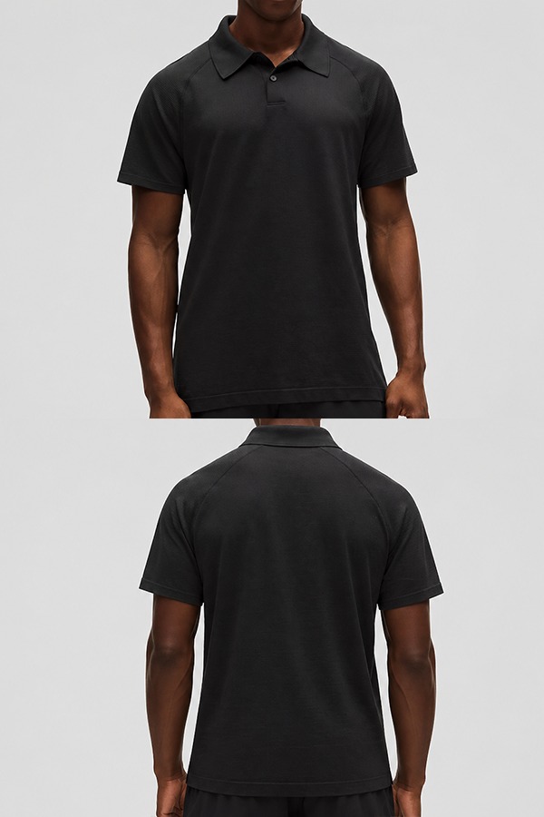 Moisture-Wicking Polo Shirts front back