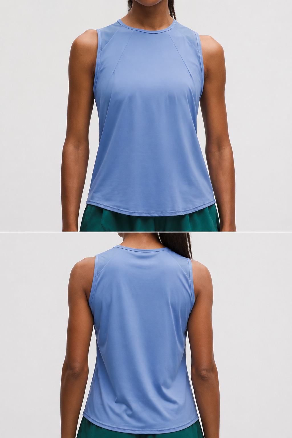 Moisture-Wicking Tank Tops front back