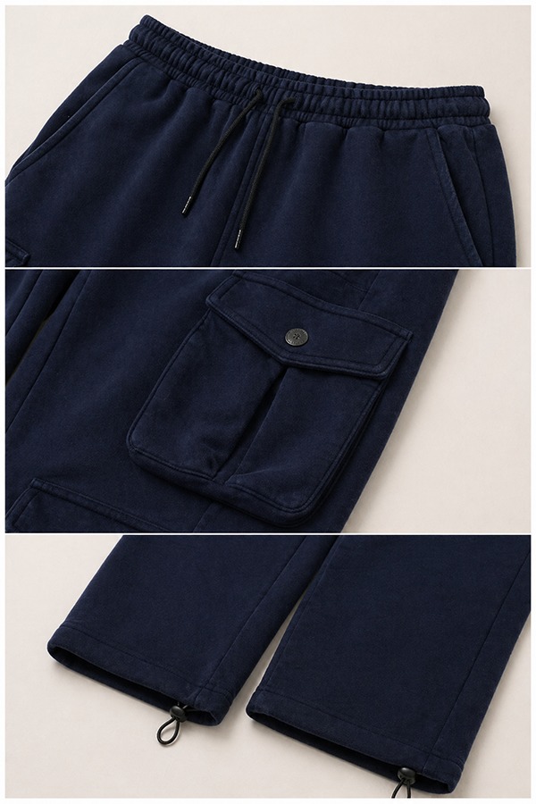 Multi-Pocket Utility Sweatpants details