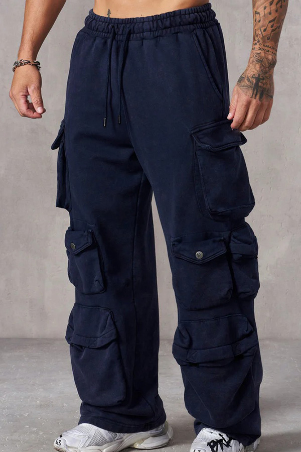 Multi-Pocket Utility Sweatpants