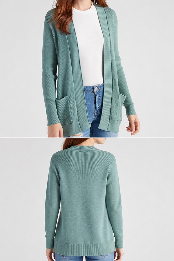 Open-Front Cardigans front back